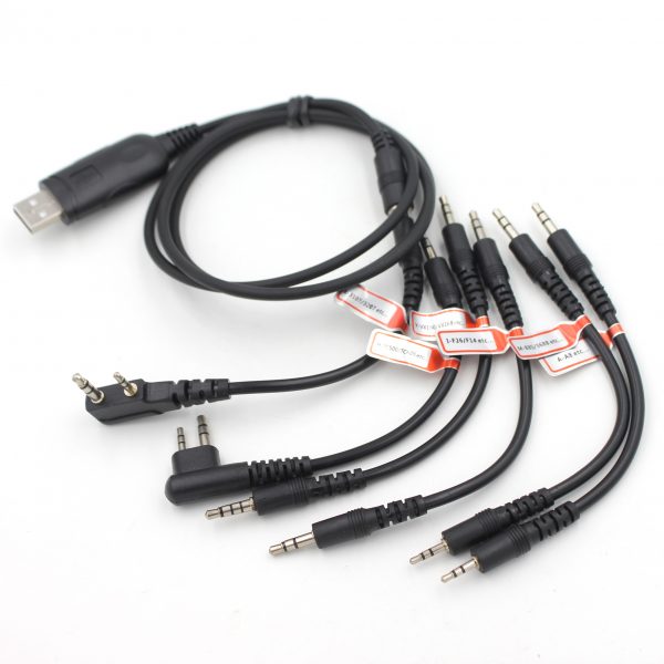 Kenwood Motorola ICOM Yaesu Baofeng etc Universal Walkie Talkie 6 IN 1 Programming Cable - Image 2