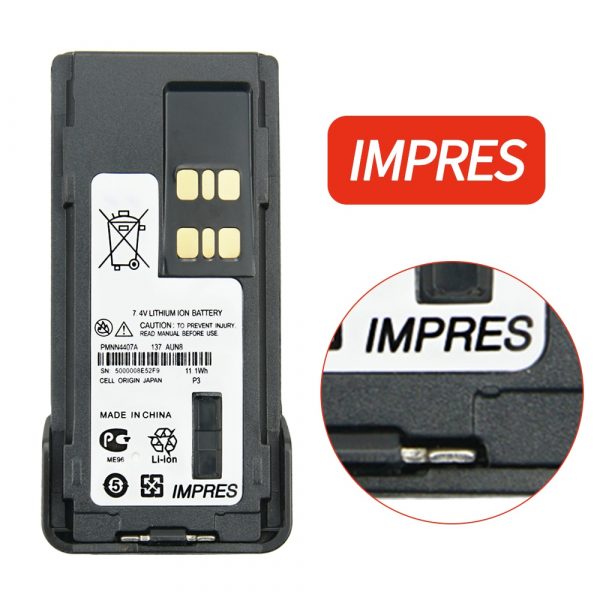 Motorola IMPRES PMNN4407A Battery for Motorola XPR3300 XPR3500 XPR7350 XPR7380 XPR7580 Radio - Image 3