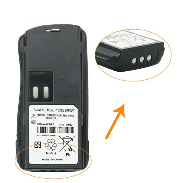 Motorola PMNN4063BRT Battery for Motorola AXU4100 AXV5100 CP125 GM338 GM398 GP2000 GP2100 P020 VL130 Radio - Image 3