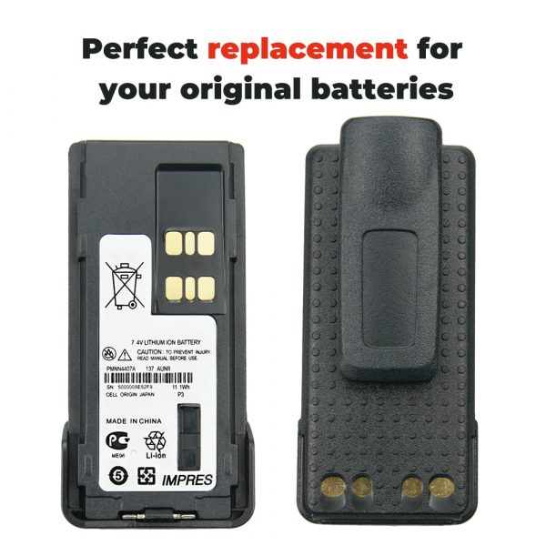 Motorola IMPRES PMNN4407A Battery for Motorola XPR3300 XPR3500 XPR7350 XPR7380 XPR7580 Radio - Image 4