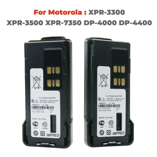 Motorola IMPRES PMNN4407A Battery for Motorola XPR3300 XPR3500 XPR7350 XPR7380 XPR7580 Radio - Image 2