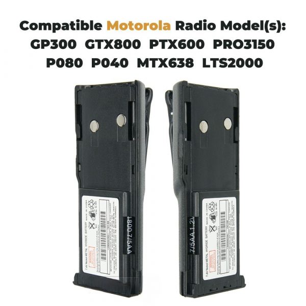 Motorola GP300 Battery Replacement HNN9628A Batteries for Motorola P080 MTX638 LCS2000 GTX900 GP88S GP88 MTX638 PRO3  - Image 2
