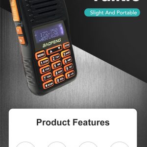 New Version BAOFENG GT-5 Powerful Long Range Walkie Talkie Portable FM Transceiver CB Ham Radio Dual Band uhf vhf Waterproof Two Way Radio