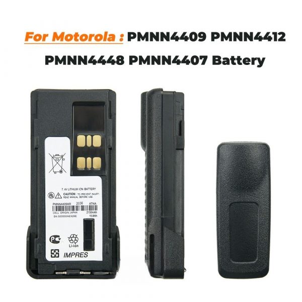 Battery IMPRES PMNN4409AR 7.4 V 2150mAh Replace Batteries for Motorola XPR3300 XPR3500 XPR7350 APX1000 APX2000 XiR P8608 P8660 - Image 4