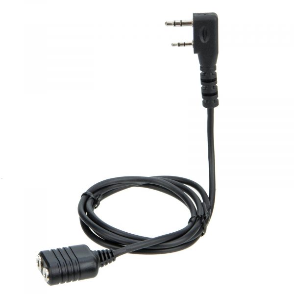 Universal Intercom K type 2 Pin Speaker Mic Headset Earpiece Extension Cord Cable - Image 5
