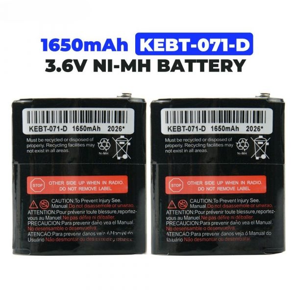 10PCS Wholsale Motorola Radios Spare Battery KEBT-071A/B/C/D for HKNN4002 Rechargeable Batteries