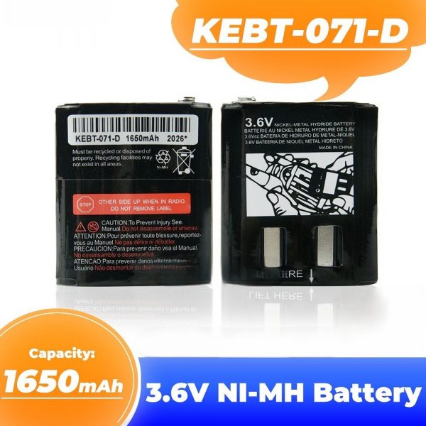 KEBT-071-D Spare Battery for MOTOROLA Radios KEBT-071A/B/C/D Replace HKNN4002 Batteries