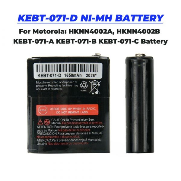 10PCS Wholsale Motorola Radios Spare Battery KEBT-071A/B/C/D for HKNN4002 Rechargeable Batteries - Image 4