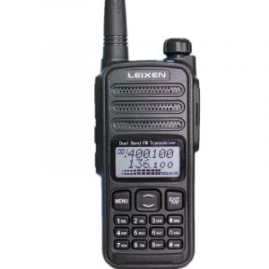 LEIXEN UV-52 Dual Band Walkie Talkie Dual PTT Handheld Two Way Radio with Scrambler voice companding 6W