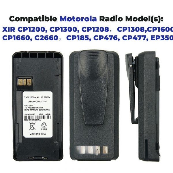 NEW PMNN4080 Battery Replacement Motorola Radios Batteries - Image 3
