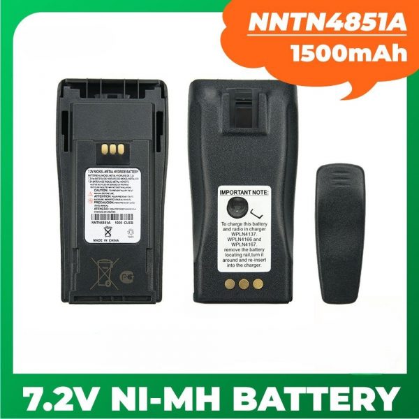 With Charger NNTN4851A Battery for Motorola CP150 CP140 CP160 CP180 CP250 GP3688 GP3188 Replacement NNTN4496 Battery