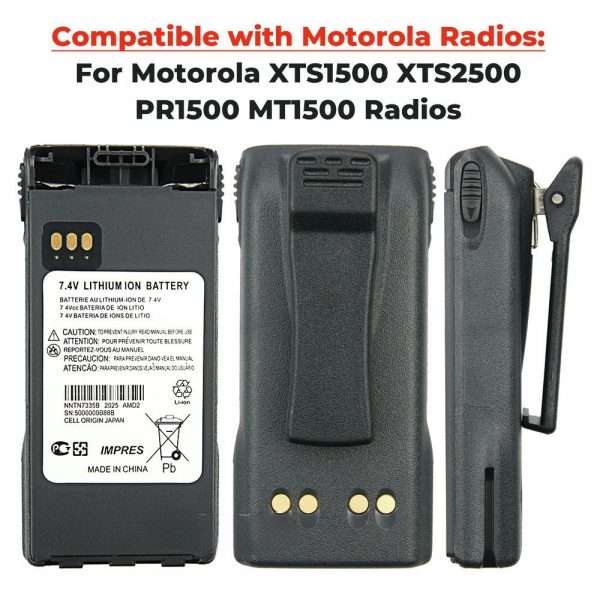 NNTN7335B IMPRES Battery for Motorola XTS1500 XTS2500 PR1500 MT1500 Replacement Battery - Image 3