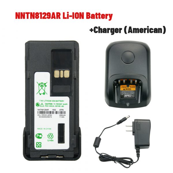 With EU US Charger NNTN8129AR Battery for Motorola XIR P8668 P8660 GP328D GP338D APX 1000 APX 2000 APX 3000 APX 4000 Radios - Image 5