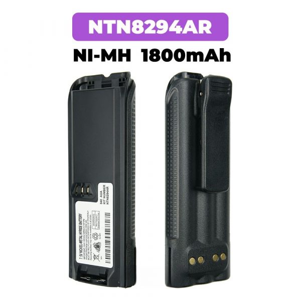 2 Pack1800mAh Ni-MH NTN8294AR Battery for MOTOROLA XTS3000 XTS3500 XTS4250 XTS5000 Two Way Radio Battery with Belt Clip
