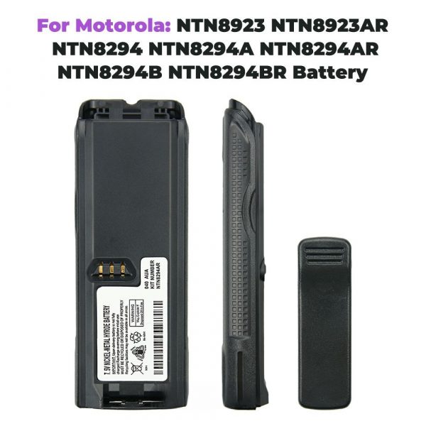 2 Pack1800mAh Ni-MH NTN8294AR Battery for MOTOROLA XTS3000 XTS3500 XTS4250 XTS5000 Two Way Radio Battery with Belt Clip - Image 2