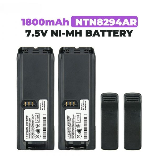 2 Pack1800mAh Ni-MH NTN8294AR Battery for MOTOROLA XTS3000 XTS3500 XTS4250 XTS5000 Two Way Radio Battery with Belt Clip - Image 3