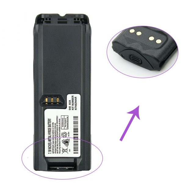 2 Pack1800mAh Ni-MH NTN8294AR Battery for MOTOROLA XTS3000 XTS3500 XTS4250 XTS5000 Two Way Radio Battery with Belt Clip - Image 4