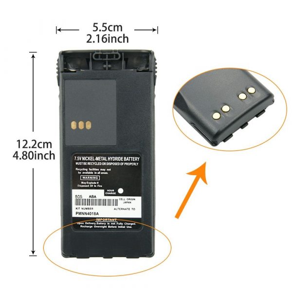 Motorola Radios Batteries PMNN4018A for CT150 CT250 CT450 CT450LS GP88S P040 P080 P308 PRO3150 - Image 6