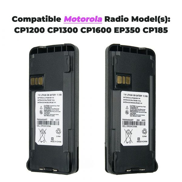 Motorola Two way Radios PMNN4404 PMNN4404ART Replacement Battery with Belt Clip - Image 2