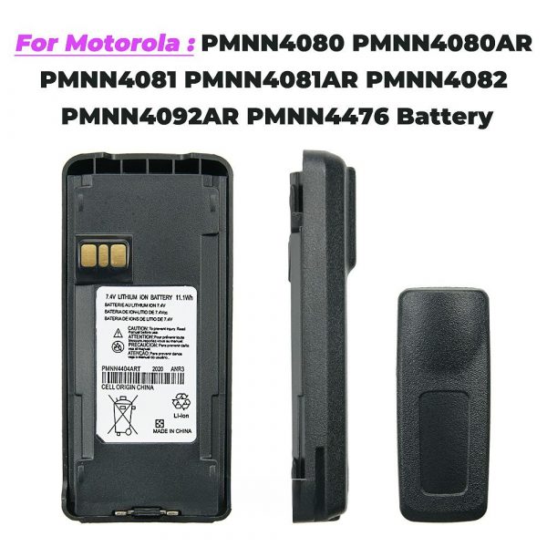 Motorola Two way Radios PMNN4404 PMNN4404ART Replacement Battery with Belt Clip - Image 3