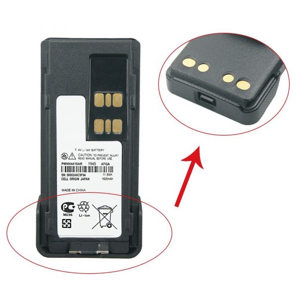 Motorola PMNN4416AR Battery for Motorola DP2000 DP2400 DP2600 DEP550 XiR P6600 P8600 P8620 P8660 P8668 - Image 4