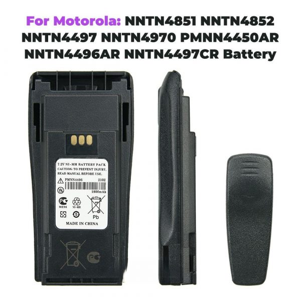 Motorola PMNN4496 Battery for Motorola EP450 EP450S GP3138 GP3688 PR400 Radio - Image 3