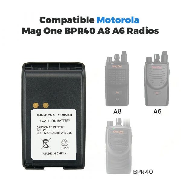 Cheap Wholesale 10PCS PMNN4534A Batteries for Motorola Mag One BPR40 A8 A6 Replace Battery