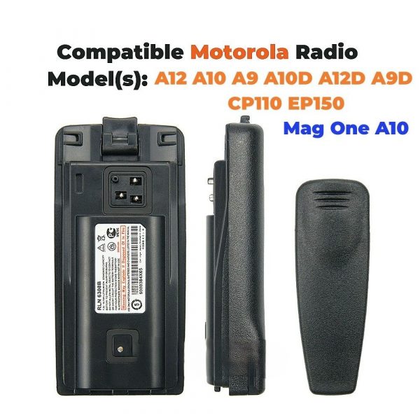 10PCS RLN6038B Battery with Belt Clip for Motorola A12 A10 A9 A10D A12D A9D CP110 EP150 Two Way Radios - Image 4