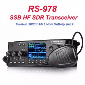 RS-978 SSB HF SDR HAM RADIO 1.8-30MHz SSB HF Transceiver with 3800mah li-ion battery pack