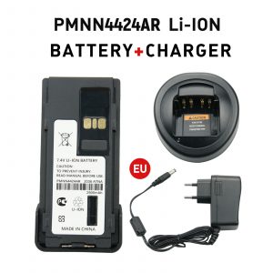 EU US Charger PMNN4424AR Rechargeable Battery PMNN4424 Batteries for Motorola Radio