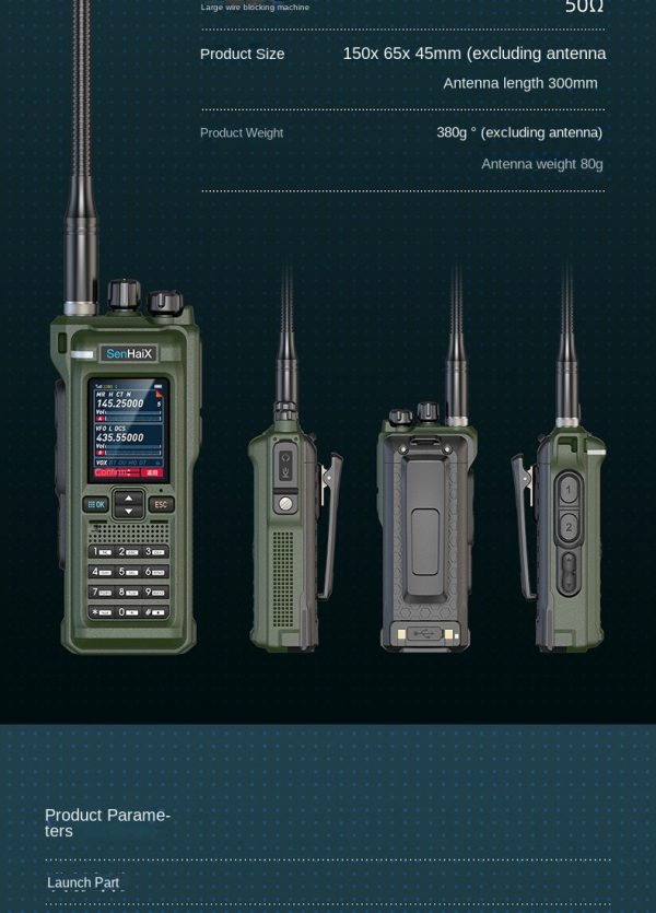 New Arrival Senhaix GT-12 Full Band Air Band UHF VHF PTT DTMF Portable Transceiver - Image 6