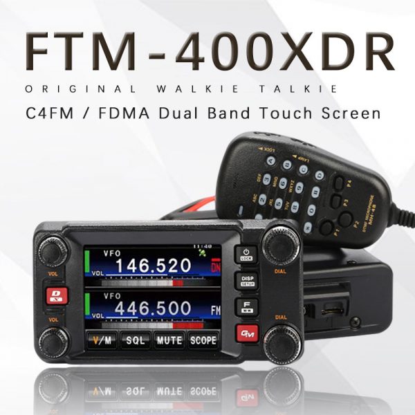 Latest Yaesu FTM-400XDR C4FM / FDMA Dual-Band Touch Screen Digital Car Radio Transceiver