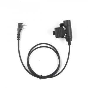 Intercom Military U94 Tactical PTT Cable Adaptor for Kenwood TYT Baofeng UV82 UV5R UV6R BF888S etc