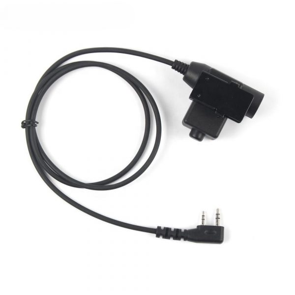 Intercom Military U94 Tactical PTT Cable Adaptor for Kenwood TYT Baofeng UV82 UV5R UV6R BF888S etc - Image 6