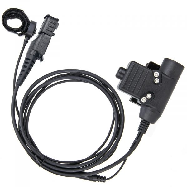 Motorola XiR P6600 P6620 DP2400 MTP3250 DEP550 DP2400 etc U94 Tactical PTT Military Headset Adaptor