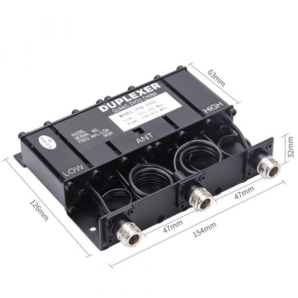 SGQ-150X Duplexer VHF 136-174MHz 10W Duplexer for Radio Repeater N Female Connectors - Image 3