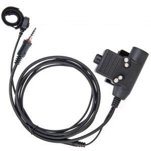 For Vertex VX‑6R VX‑7R Earpieces PTT Adaptor Finger Microphone Walkie Talkie Headset U94 Adapter Cable