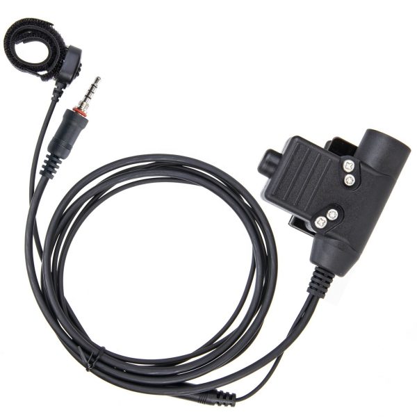 For Vertex VX‑6R VX‑7R Earpieces PTT Adaptor Finger Microphone Walkie Talkie Headset U94 Adapter Cable