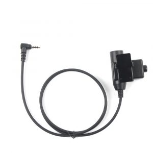 3.5mm 1 Pin 2 ways Radios Earpieces Adapter U94 PTT for YAESU VERTEX Walkie Talkie