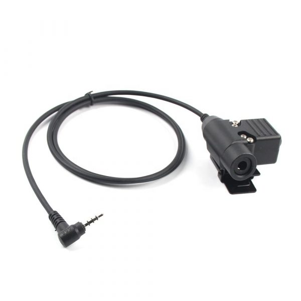 3.5mm 1 Pin 2 ways Radios Earpieces Adapter U94 PTT for YAESU VERTEX Walkie Talkie - Image 7