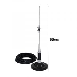 CR77 High Gain Antenna Dual Band CR-77 Antenna VHF UHF PL259 Magnetic Mount Base 100W Mobile Radio Mast  