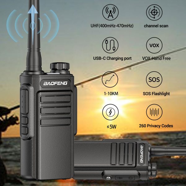 1/2pcs Baofeng WP31 Waterproof Type-C Charging UHF 400-470MHz Two way Radio Upgrade Of BF-888S - Image 2