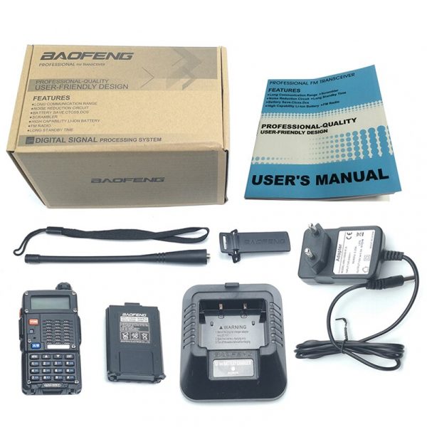 Baofeng UV-5RT Police DTMF Encoded VOX Advanced Dual Band Radio Hunting Walkie Talke Security Guard Interphone - Image 4