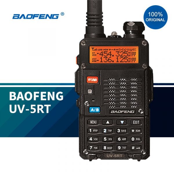 Baofeng UV-5RT Police DTMF Encoded VOX Advanced Dual Band Radio Hunting Walkie Talke Security Guard Interphone