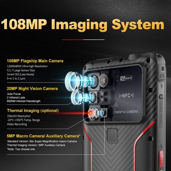 2023 New CONQUEST S23 5G DMR Smartphone108MP Camera 12GB 256GB 66W Thermal Imaging Night Vision  IP68 Waterproof Mobile Phone - Image 2
