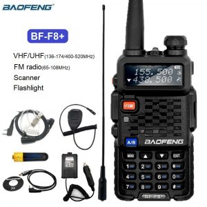 Baofeng F8+ Two Way Radio BF-F8 plus Baofeng VHF UHF Dual Band Hiking Camping Travel Adventure Climbing Fire Police Walkie Talkie