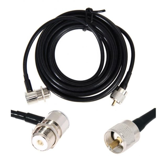 Hand pressed quick release Stainless steel Car Mobile Radio Antenna Mount Bracket with 5M RG58 Antenna Extension Cable - Image 2