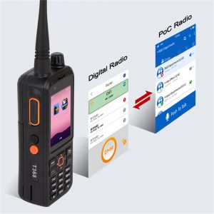 Inrico T368 4G DMR Walkie Talkie Accessories Charger Earpiece Handheld Mic Battery Antenna Program Cable