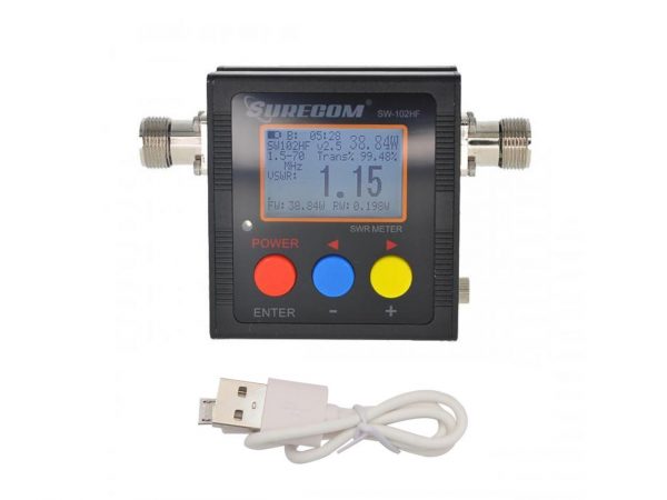Newest Surecom SW-102HF 1.5-70MHz V.S.W.R. Power & SWR Meter 120W SO-239 Connectors - Image 4