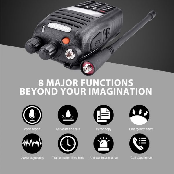 BaoFeng UV-B5 Double Frequency VHF UHF Walkie Talkie Baofeng B5 Small Portable Radio Mini LCD Screen - Image 2
